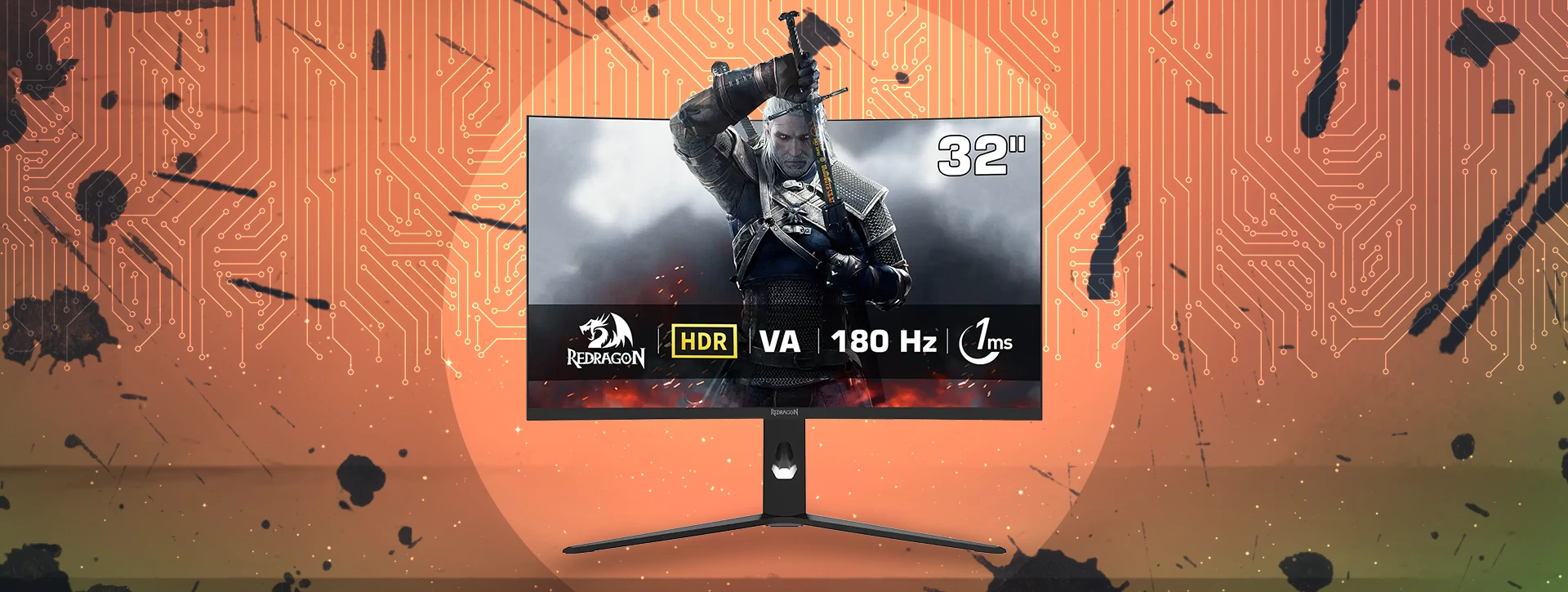 مانیتور گیمینگ 32 اینچ ردراگون GMQ3212RVC