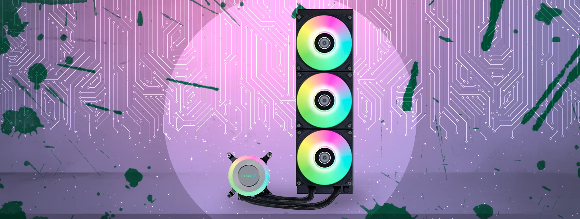 خنک کننده پردازنده مایع لیان لی GA II LITE 360 RGB