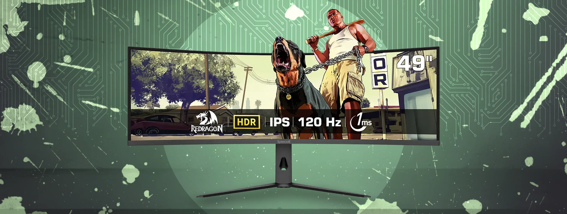 مانیتور گیمینگ 49 اینچ ردراگون Redragon GMQ4966RMC