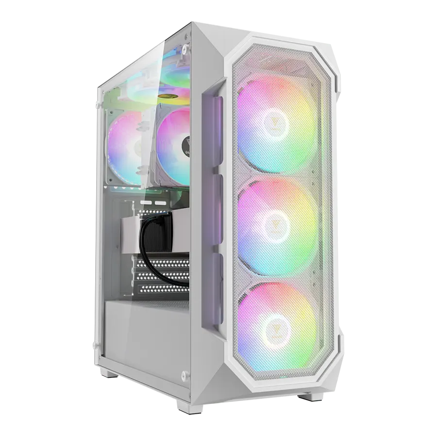 کیس گیمینگ گیم دیاس AURA GC1 ELITE WH MESH ARGB MID-TOWER CASE