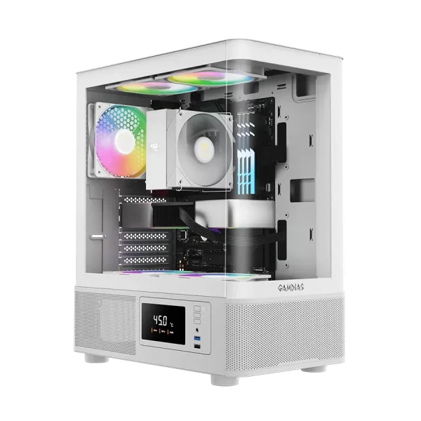 کیس گیمینگ گیم دیاس Gamdias ATLAS E2 CG WH