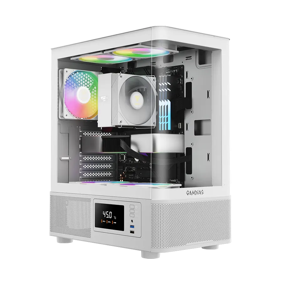 کیس گیمینگ گیم دیاس Gamdias ATLAS E2 CG WH