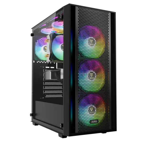 کیس گیمینگ گیم دیاس AURA GC2 ELITE ARGB PERFORATED ARGB MID-TOWER