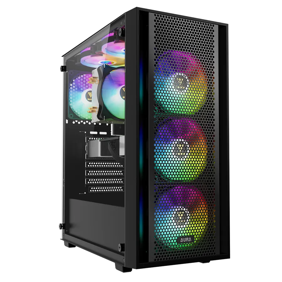 کیس گیمینگ گیم دیاس AURA GC2 ELITE ARGB PERFORATED ARGB MID-TOWER
