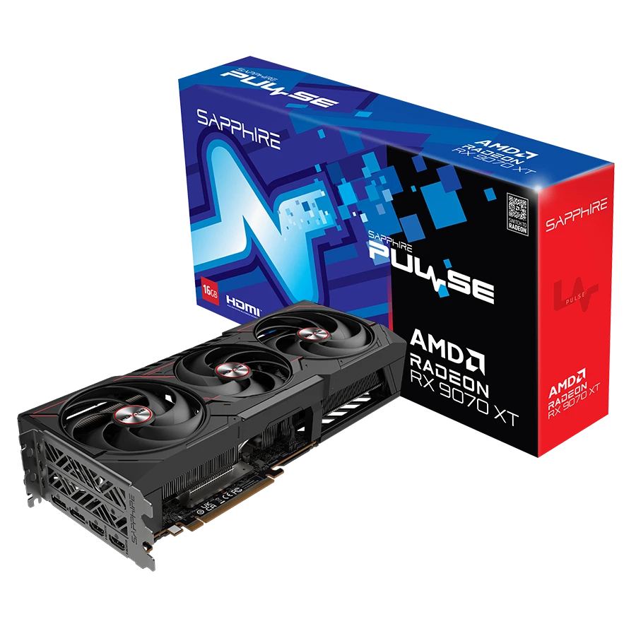 کارت گرافیک سافایر PULSE AMD Radeon RX 9070 XT 16GB