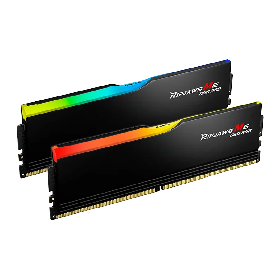 رم دسکتاپ دو کاناله G-Skill مدل Ripjaws M5 Neo RGB 32GB 6400 Black