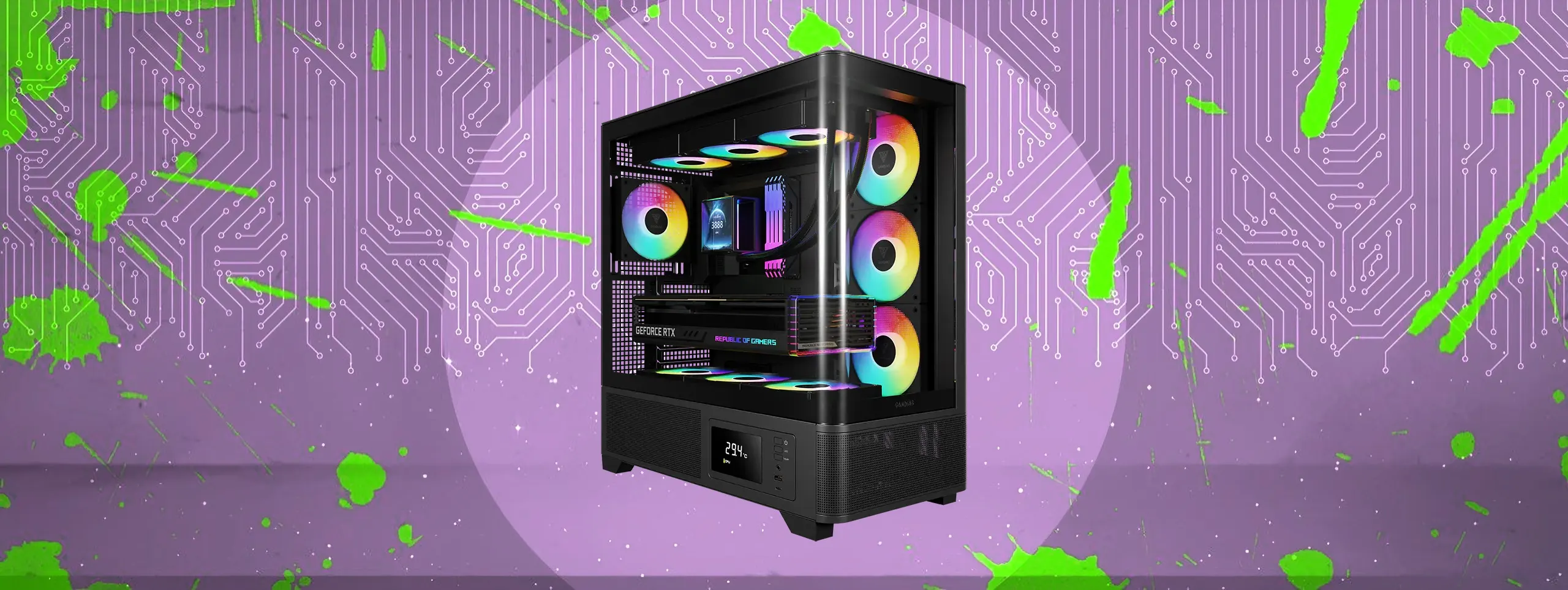 کیس گیمینگ گیم‌دیاس Gamdias ATLAS P2 CG