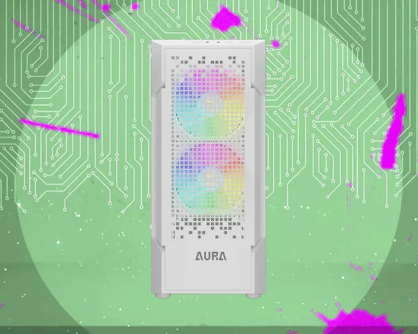 کیس گیمینگ گیم دیاس Gamdias AURA GC7 ARGB WH Compact Mesh Mid-Tower