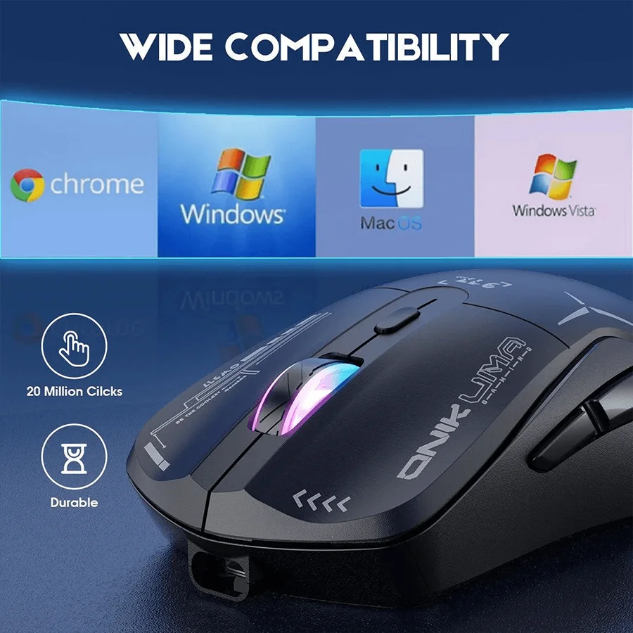 موس گیمینگ اونیکوما ONIKUMA CW917 Wireless Black