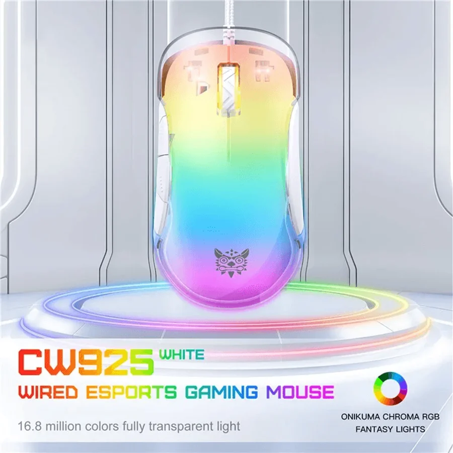 موس گیمینگ اونیکوما ONIKUMA CW925 White
