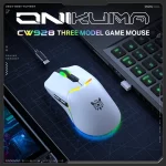 موس گیمینگ اونیکوما ONIKUMA CW928 Wireless White