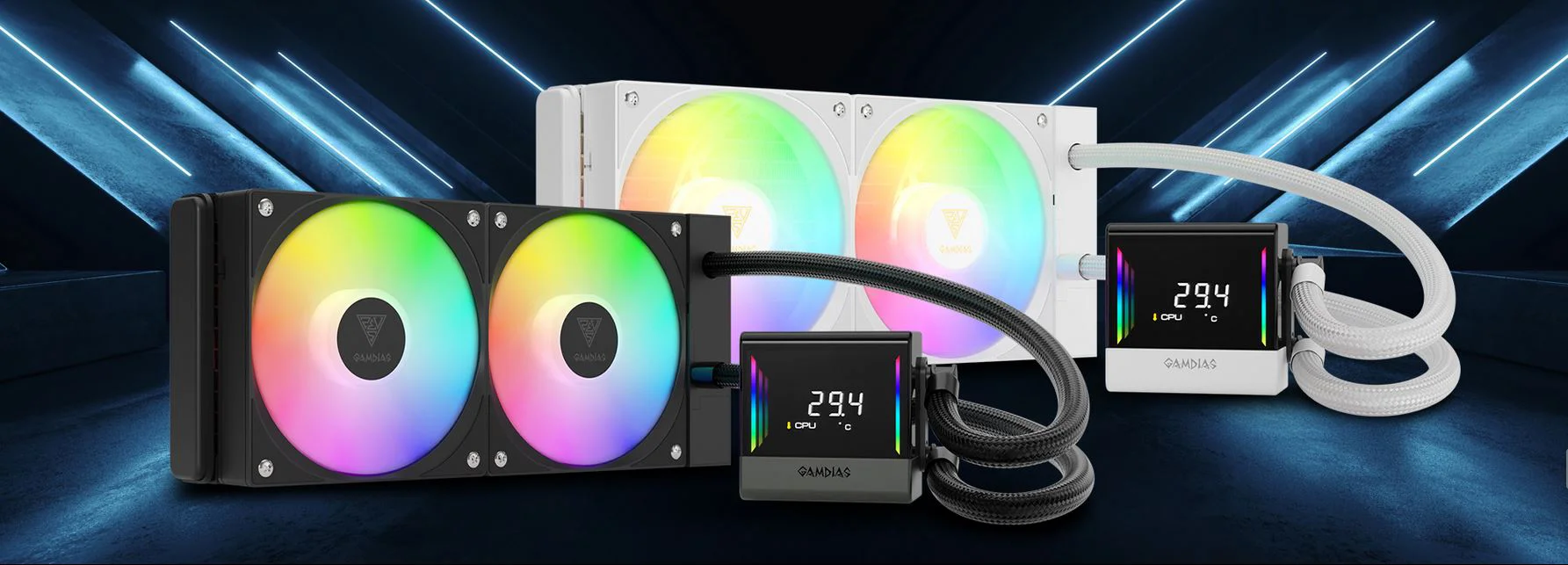 خنک کننده پردازنده گیم دیاس GAMDIAS CHIONE E4-240 White