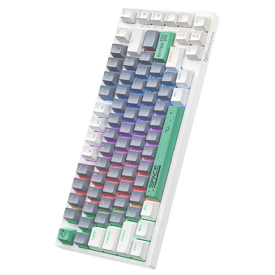 کیبورد گیمینگ مکانیکال اونیکوما ONIKUMA G52 Mechanical white