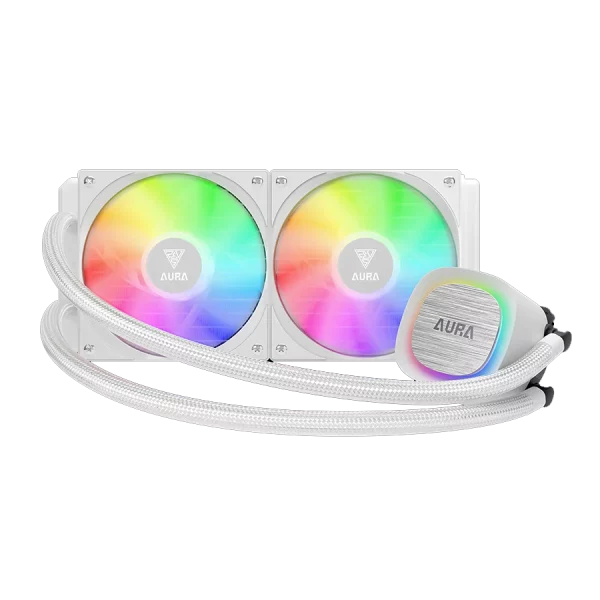 خنک کننده مایع گیم دیاس GAMDIAS AURA GL240 V2 white