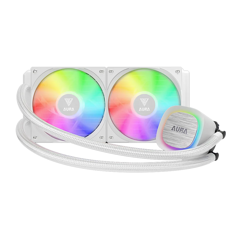 خنک کننده مایع گیم دیاس GAMDIAS AURA GL240 V2 white