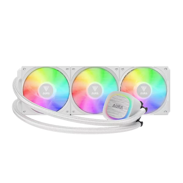 خنک کننده مایع گیم دیاس GAMDIAS AURA GL360 V2 White