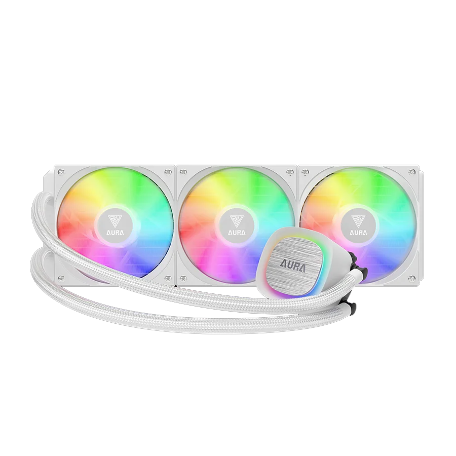 خنک کننده مایع گیم دیاس GAMDIAS AURA GL360 V2 White