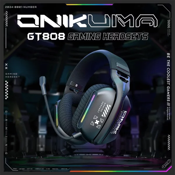 هدست گیمینگ اونیکوما ONIKUMA GT808 Black