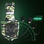 هدست گیمینگ اونیکوما ONIKUMA K8 CamoGreen