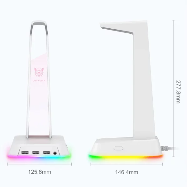 استند هدست اونیکوما ONIKUMA ST2 Headset Stand white
