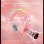 هدست گیمینگ اونیکوما ONIKUMA X15 pink