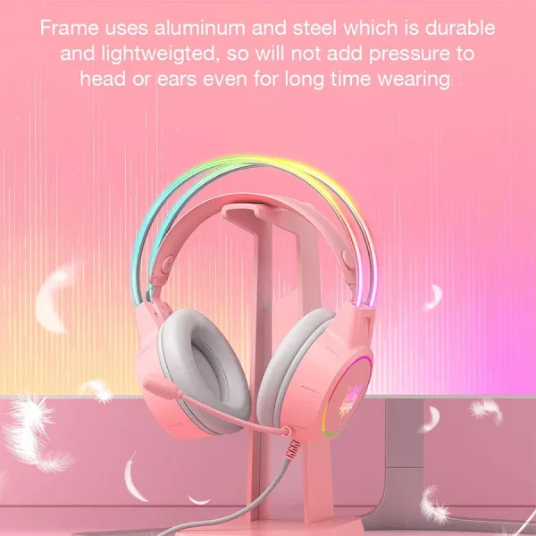 هدست گیمینگ اونیکوما ONIKUMA X15 pink