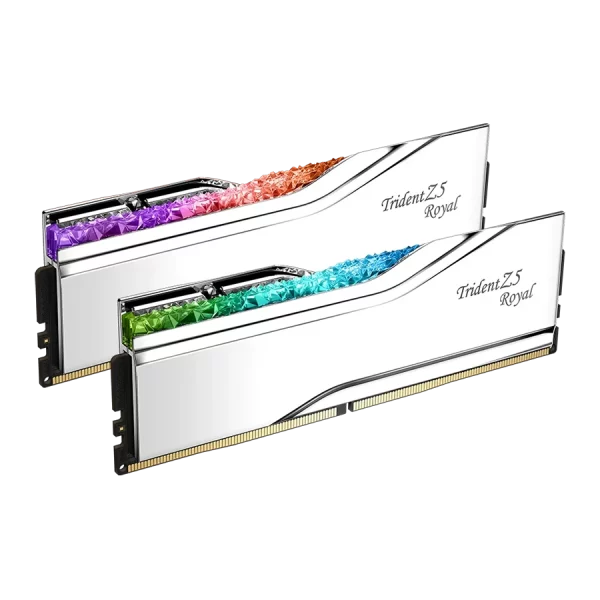 رم دسکتاپ دو کاناله G-Skill مدل Trident Z5 Royal RGB 32GB 7200 Silver CL34