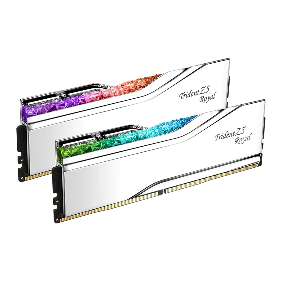 رم دسکتاپ دو کاناله G-Skill مدل Trident Z5 Royal RGB 32GB 7200 Silver CL34