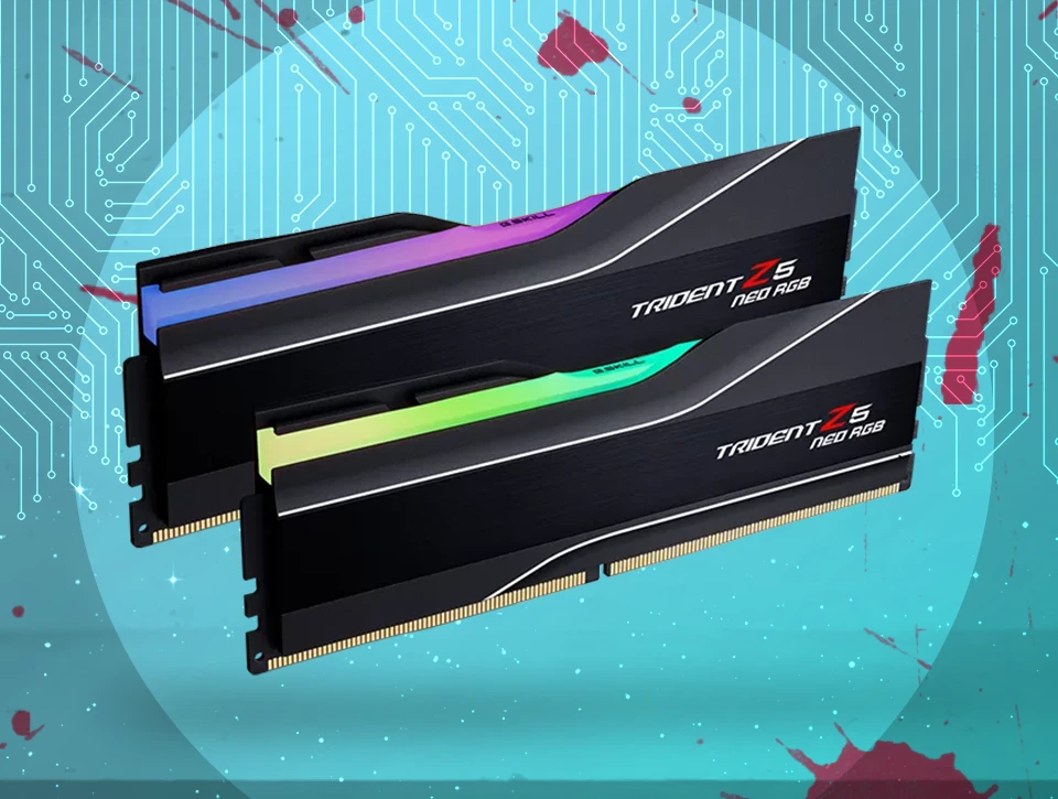 رم دو کاناله G-Skill مدل Trident Z5 Neo RGB 64GB 6000 Black CL30