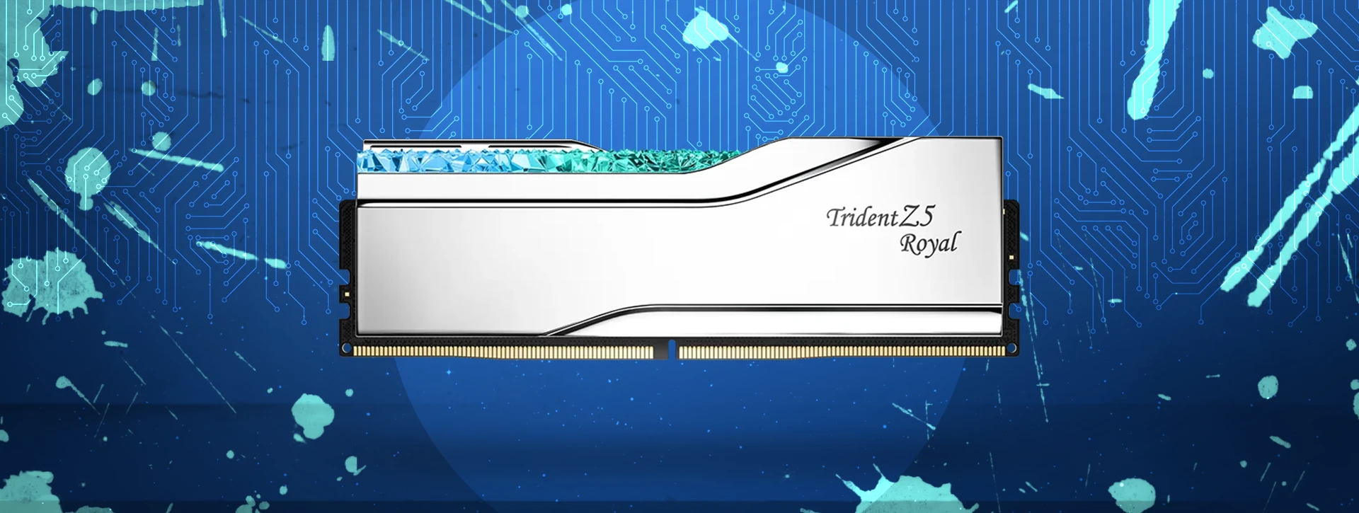 رم دسکتاپ دو کاناله G-Skill مدل Trident Z5 Royal RGB 64GB 6400 Silver CL32