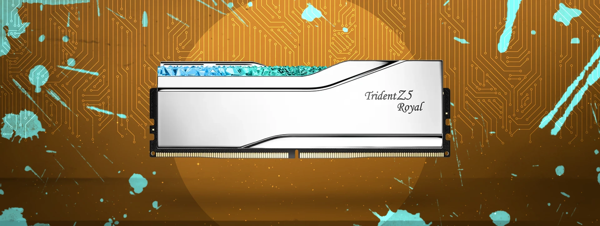رم دسکتاپ دو کاناله G-Skill مدل Trident Z5 Royal RGB 32GB 7200 Silver CL34