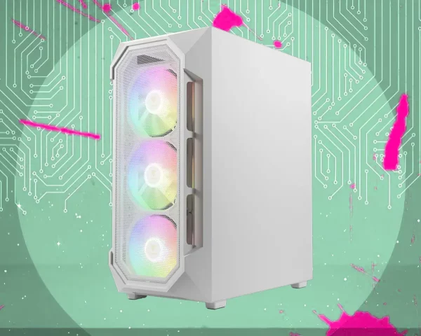 کیس گیمینگ گیم دیاس AURA GC1 ELITE WH MESH ARGB MID-TOWER CASE