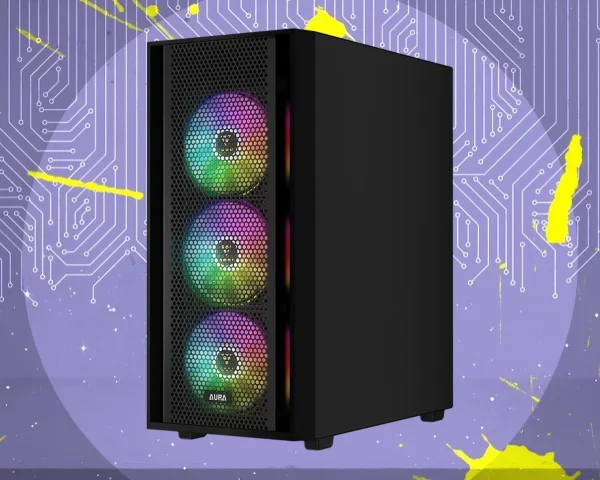 کیس گیمینگ گیم دیاس AURA GC2 ELITE ARGB PERFORATED ARGB MID-TOWER