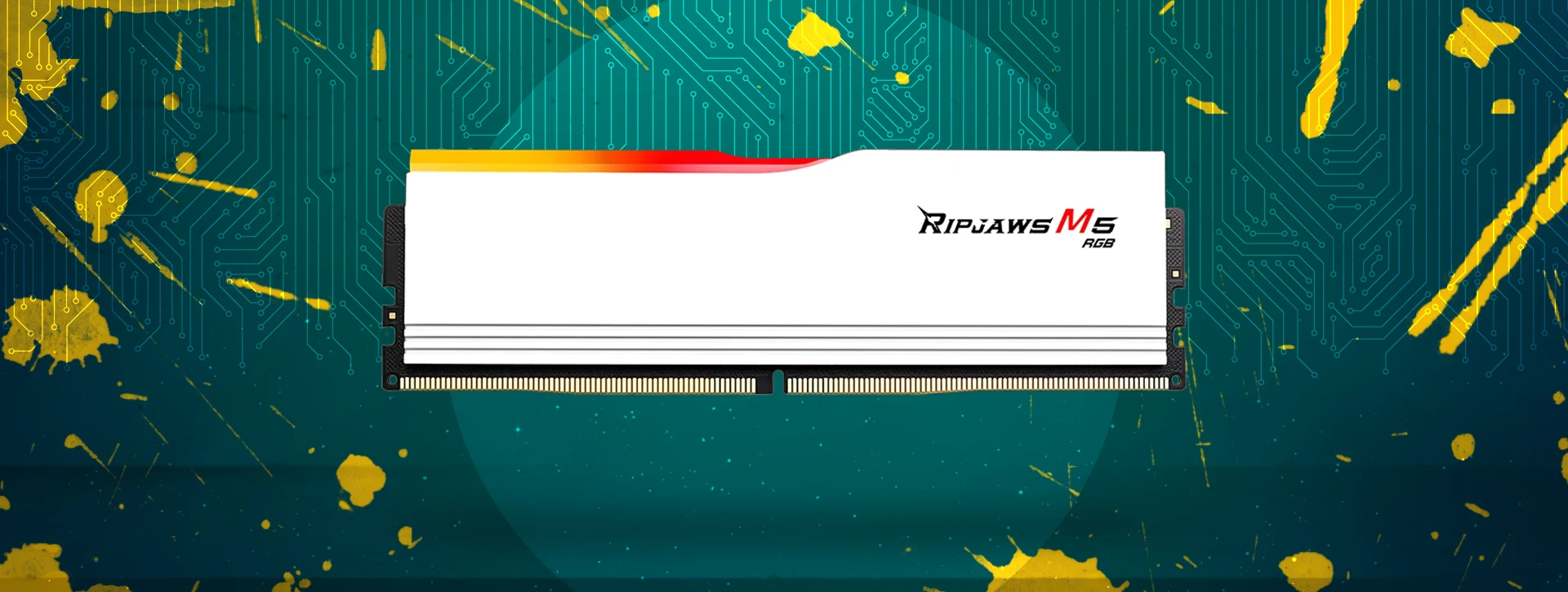 حافظه رم دسکتاپ دو کاناله G-Skill مدل Ripjaws M5 RGB 64GB 5200 White