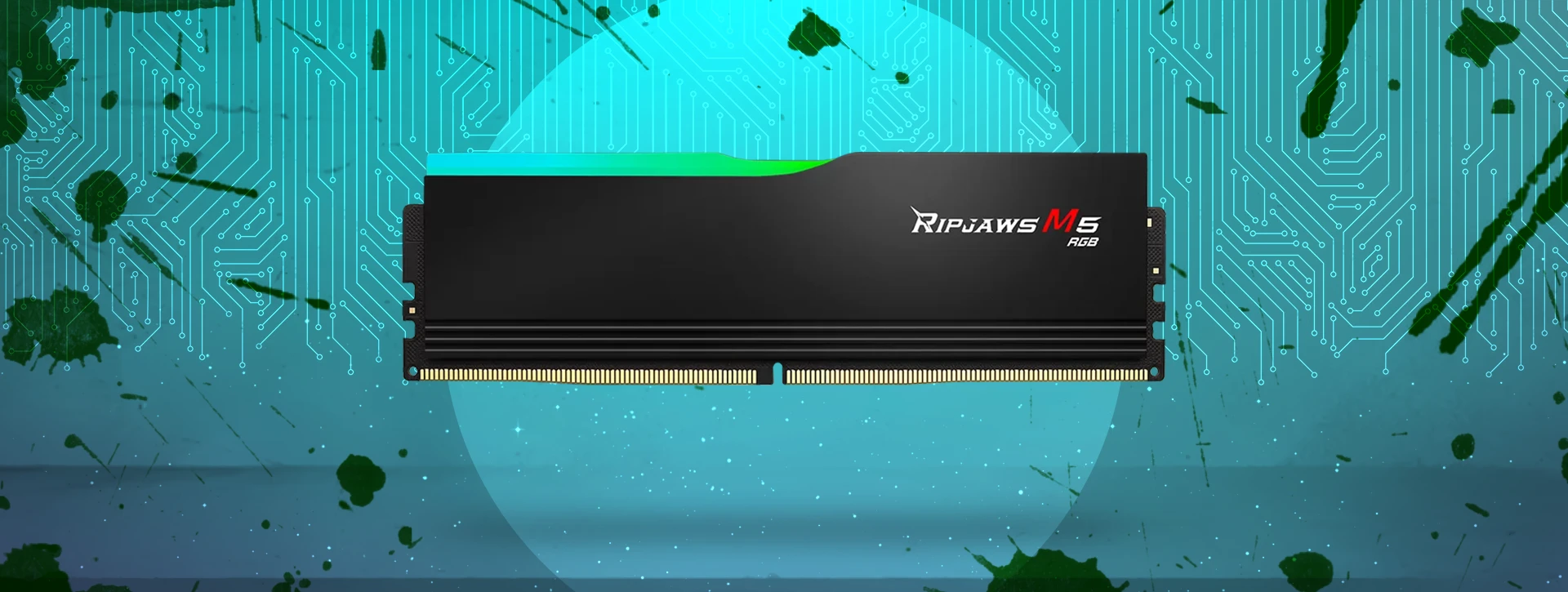 حافظه رم دسکتاپ دو کاناله G-Skill مدل Ripjaws M5 RGB 32GB 6400 Black