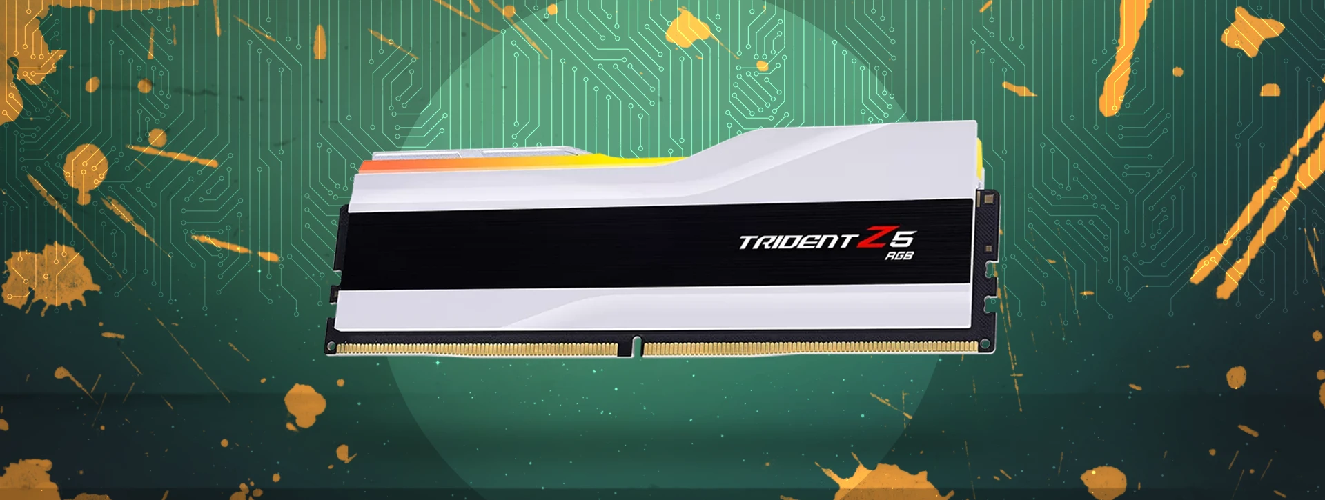 رم دسکتاپ دو کاناله G-Skill مدل Trident Z5 RGB 64GB 6000 White CL30