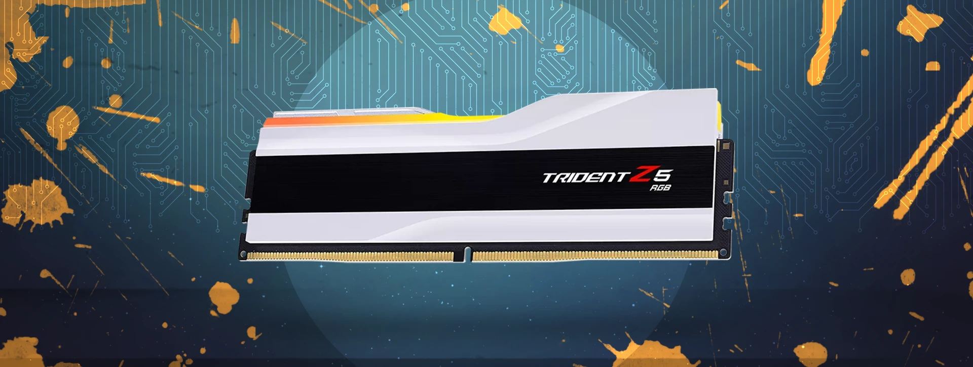 رم دسکتاپ دو کاناله G-Skill مدل Trident Z5 RGB 32GB 6400 White CL32