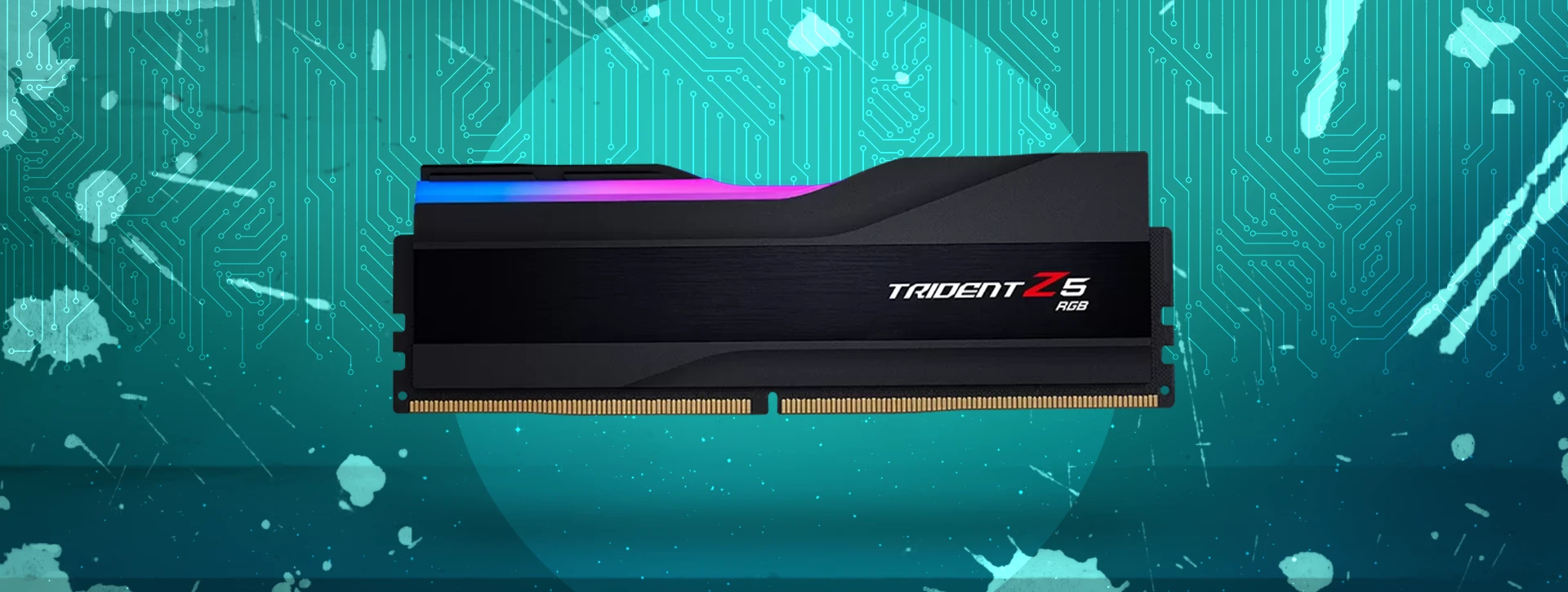 رم دسکتاپ دو کاناله G-Skill مدل Trident Z5 RGB 32GB 7200 Black CL34