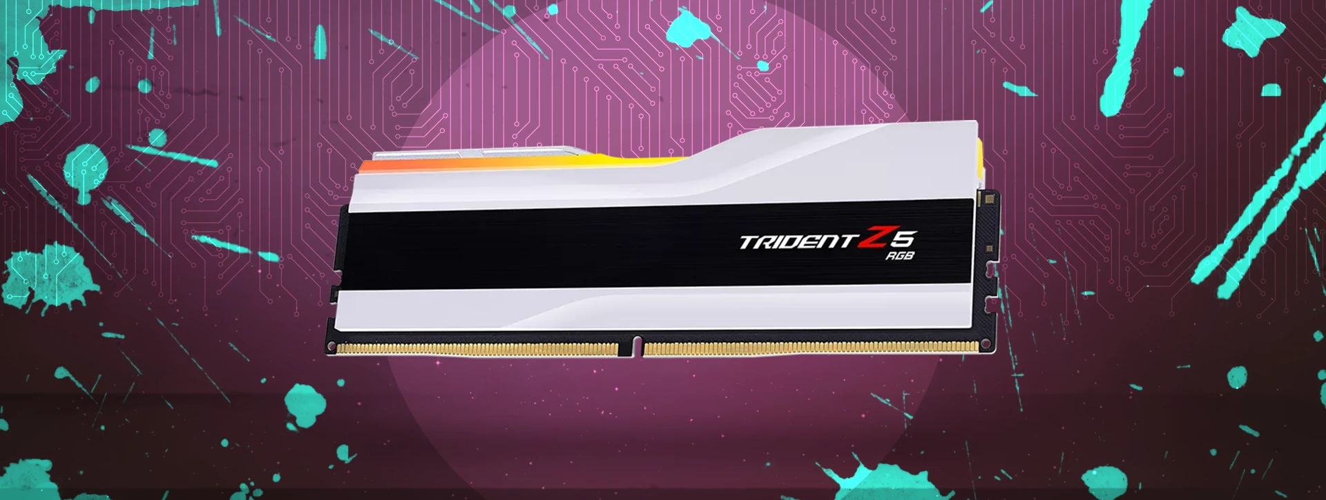 رم دسکتاپ دو کاناله G-Skill مدل Trident Z5 RGB 32GB 7200 White CL34
