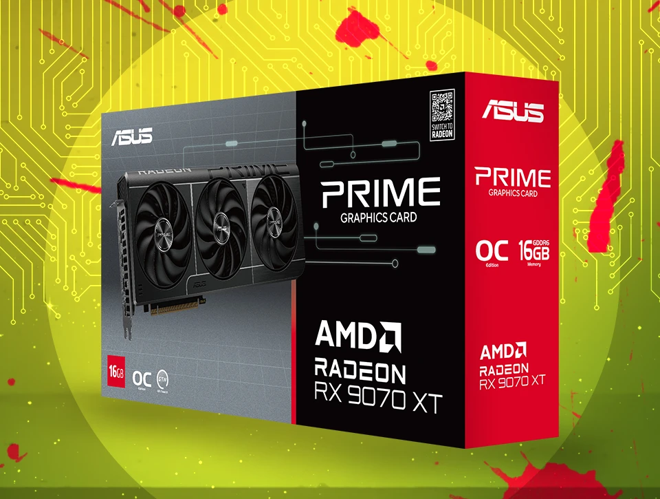 کارت گرافیک ایسوس Asus PRIME RX 9070 XT 16GB OC