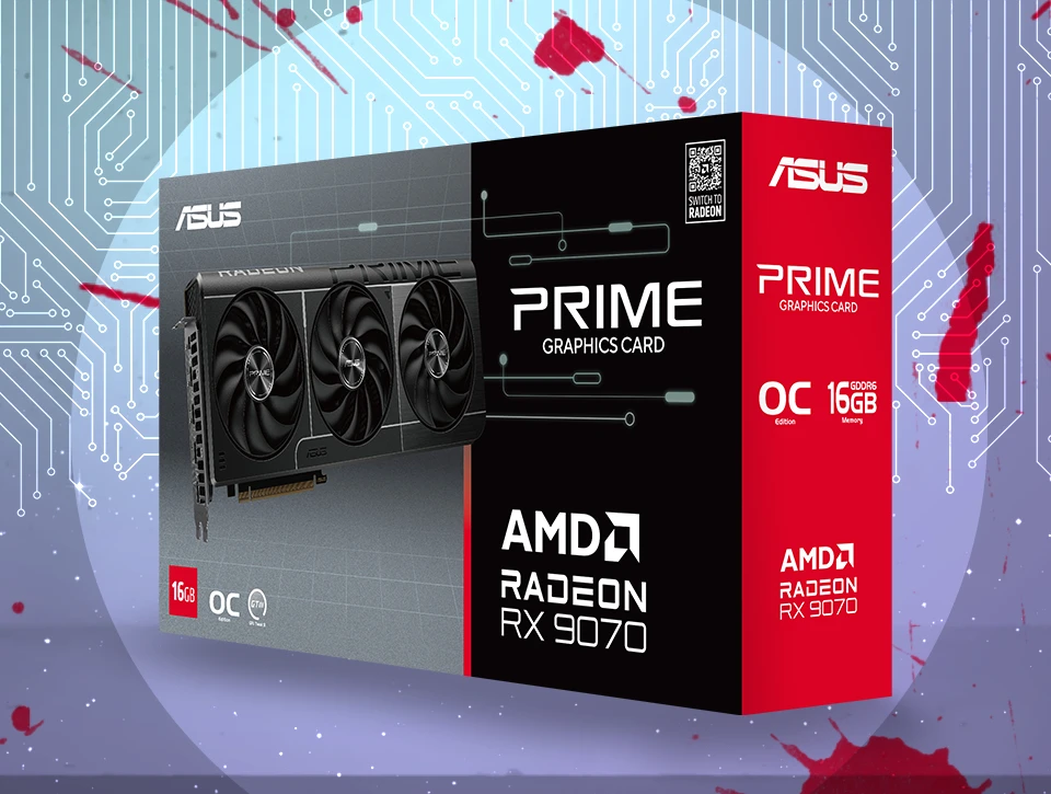 کارت گرافیک ایسوس Asus PRIME RX 9070 16GB OC