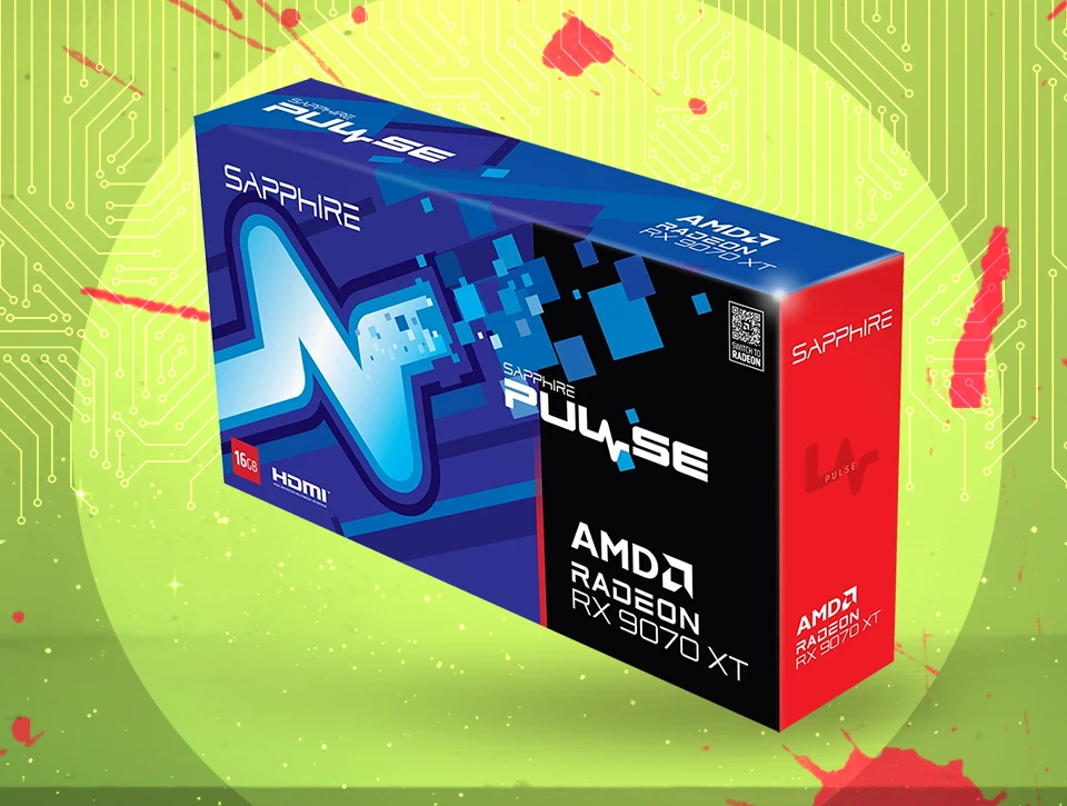کارت گرافیک سافایر PULSE AMD Radeon RX 9070 XT 16GB