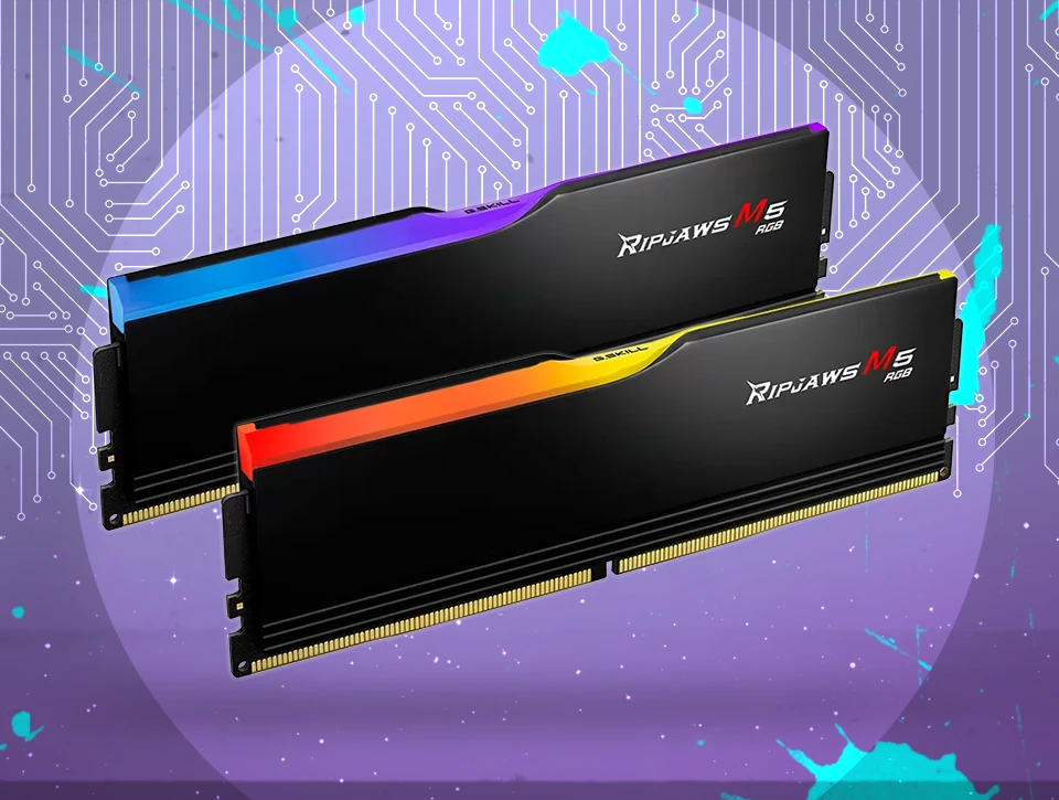 حافظه رم دسکتاپ دو کاناله G-Skill مدل Ripjaws M5 RGB 32GB 6000