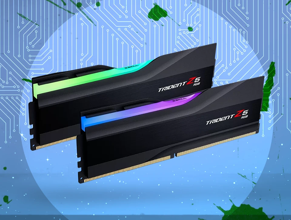 رم دسکتاپ دو کاناله G-Skill مدل Trident Z5 RGB 32GB 6000 Black