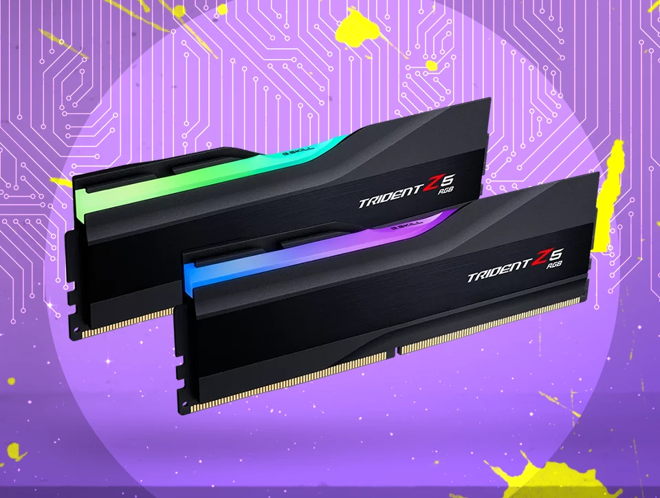 رم دسکتاپ دو کاناله G-Skill مدل Trident Z5 RGB 32GB 6000 Black
