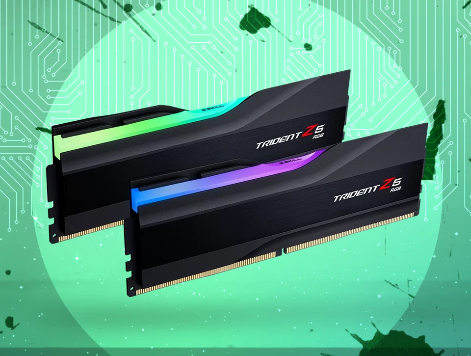 رم دسکتاپ دو کاناله G-Skill مدل Trident Z5 RGB 64GB 6000 Black CL36