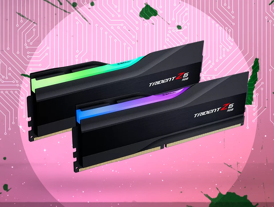 رم دسکتاپ دو کاناله G-Skill مدل Trident Z5 RGB 64GB 6000 Black CL30