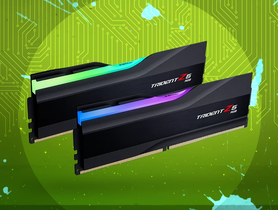 رم دسکتاپ دو کاناله G-Skill مدل Trident Z5 RGB 32GB 6400 Black CL32