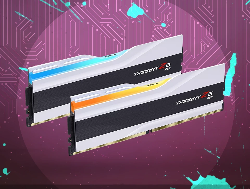 رم دسکتاپ دو کاناله G-Skill مدل Trident Z5 RGB 32GB 7200 White CL34