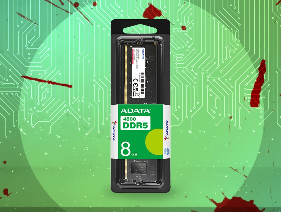 رم دسکتاپ تک کاناله ADATA مدل DDR5 8GB 4800 CL40